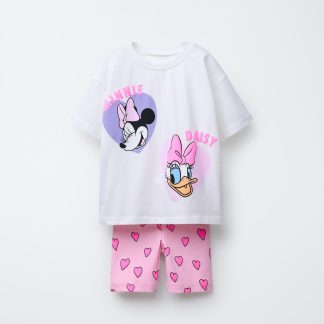MINNIE MOUSE AND DAISY DUCK © DISNEY T-SHIRT AND CYCLING LEGGINGS SET