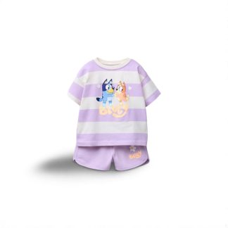 BLUEY © LUDO STUDIO STRIPE JOGGERS AND T-SHIRT SET